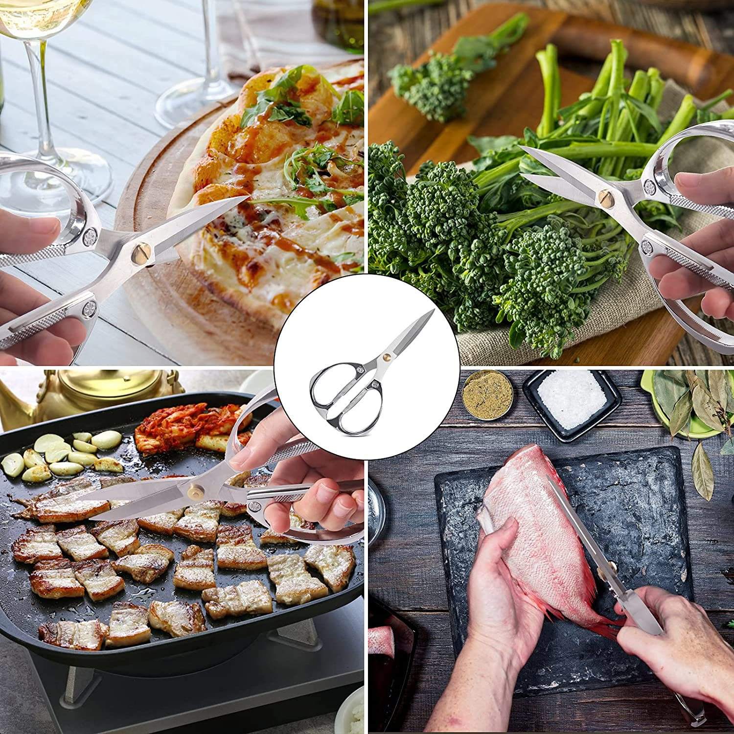 Household Scissors With Zinc Alloy Handle