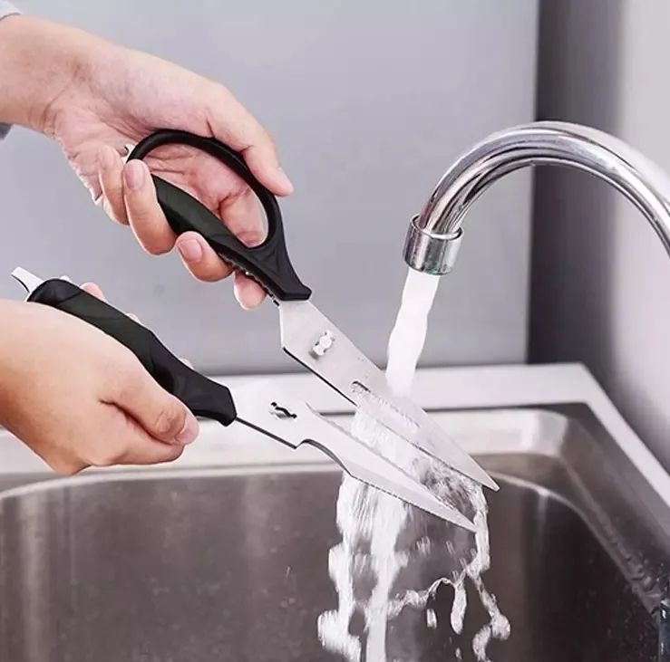 Stainless Steel Poultry Shears With Serrated Blade