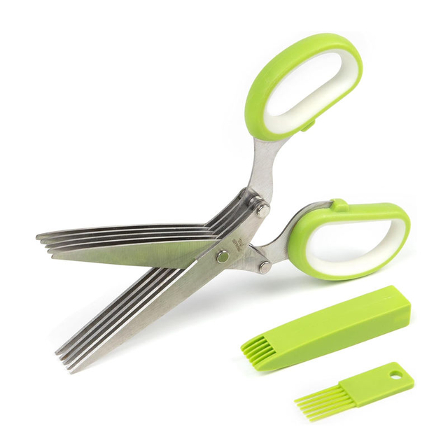 5 Blade Stainless Steel Kitchen Scissors
