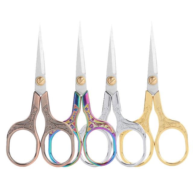 Vintage Plum Blossom Embroidery Scissors