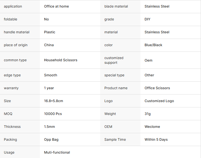 6.5 Inch Stainless Steel Scissors