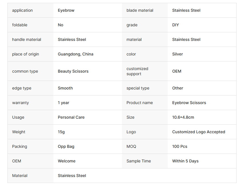 Nail And Eyebrow Scissors