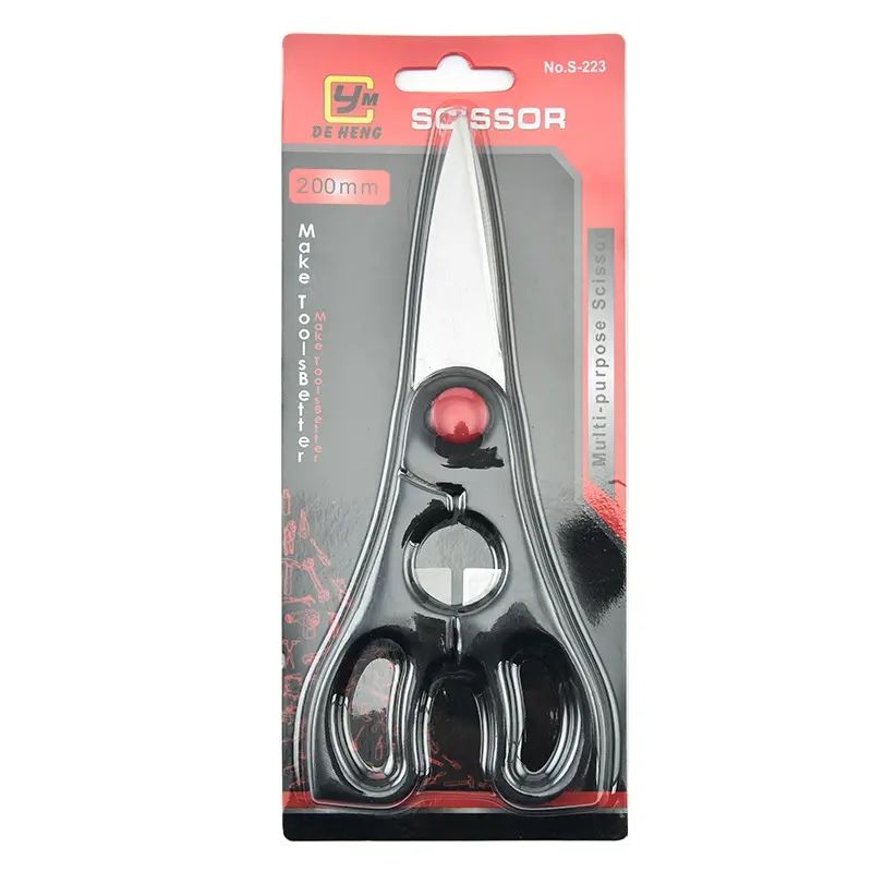 Plastic Handle Versatile Stainless Steel Kitchen Scissors
