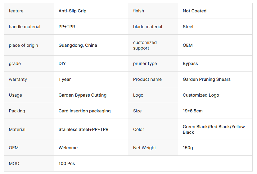 Garden Pruning Scissors