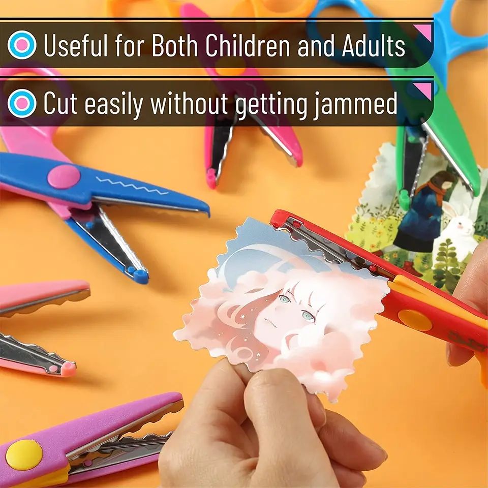 Set Of 6 Zigzag Scissors