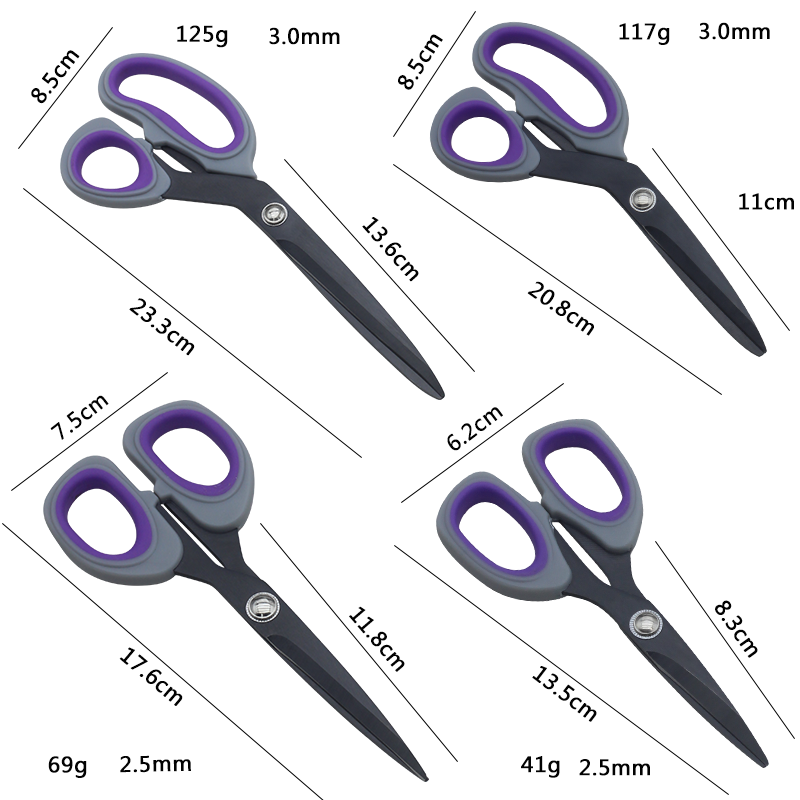 4Pcs Titanium Fabric Scissors Set