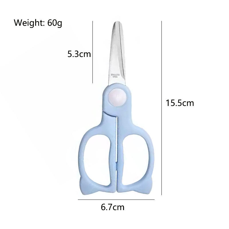 Safe Stainless Steel Baby Food Scissors