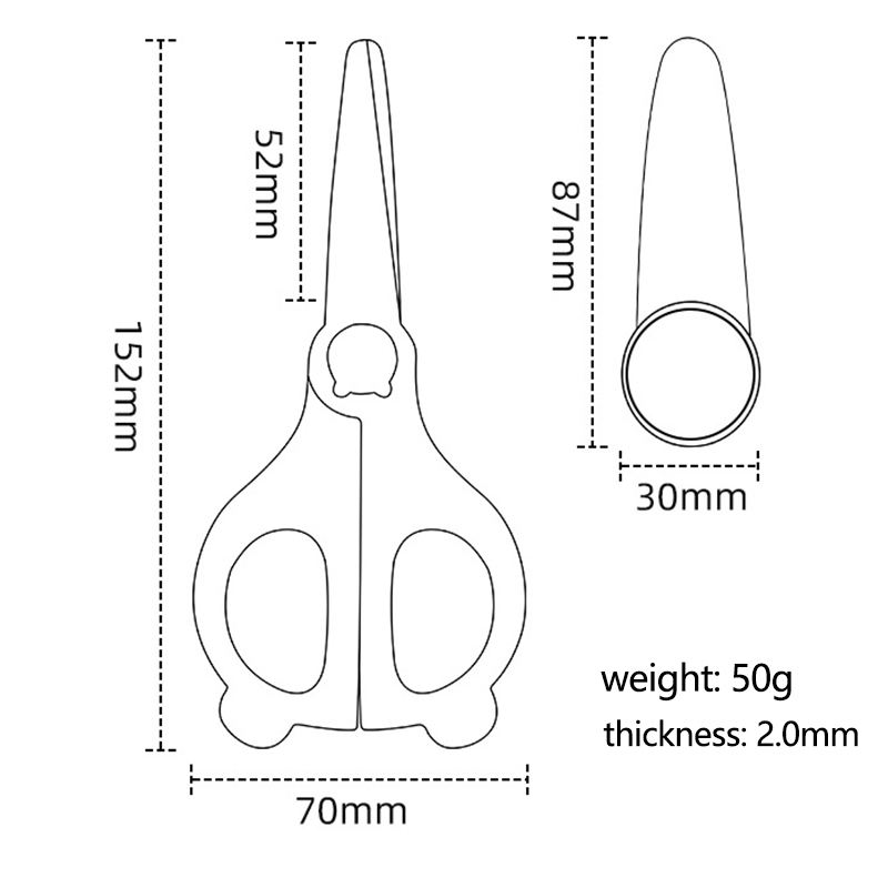 Ceramic Infant Feeding Scissors