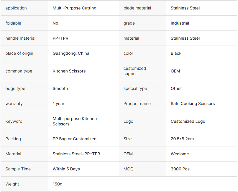 Multipurpose Stainless Steel Meat Shears