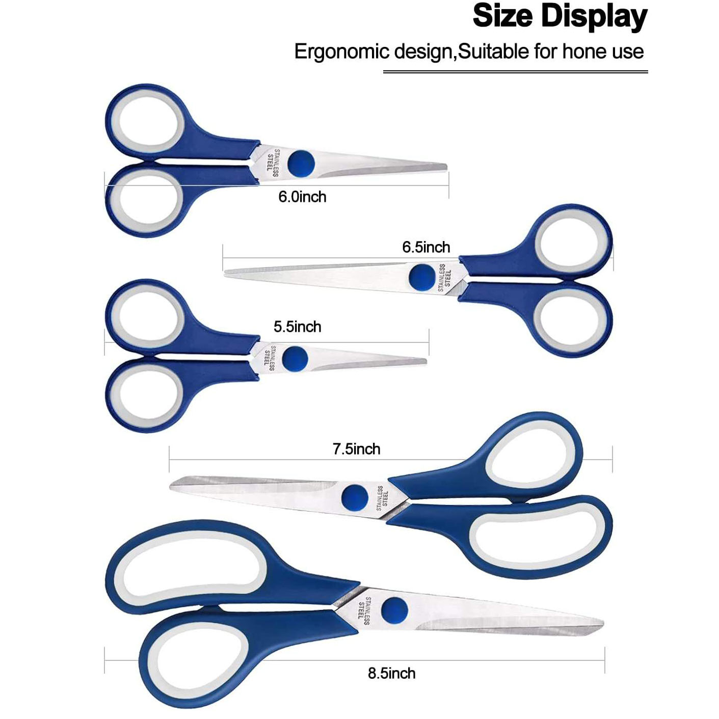 5 Piece All Purpose Scissors