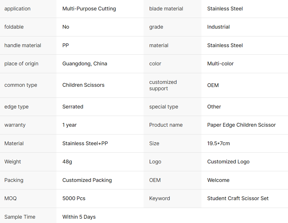 6 Inch Stainless Steel Zigzag Scissors