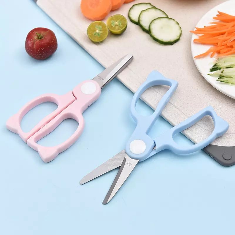 Safe Stainless Steel Baby Food Scissors