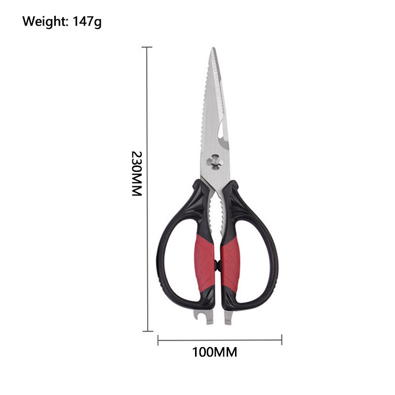 Stainless Steel Poultry Shears With Serrated Blade