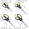 Set Of 4 Heavy Duty Tailor Shears