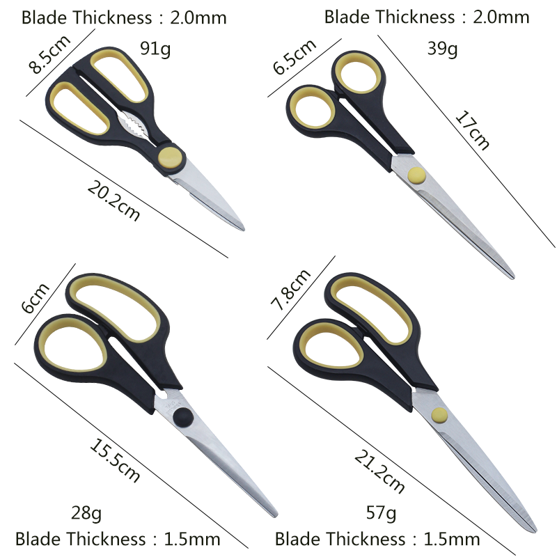 Set Of 4 Heavy Duty Tailor Shears