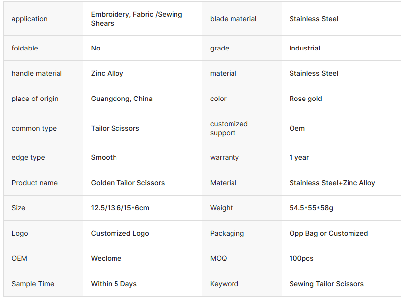 Copper Handle Fabric Scissors