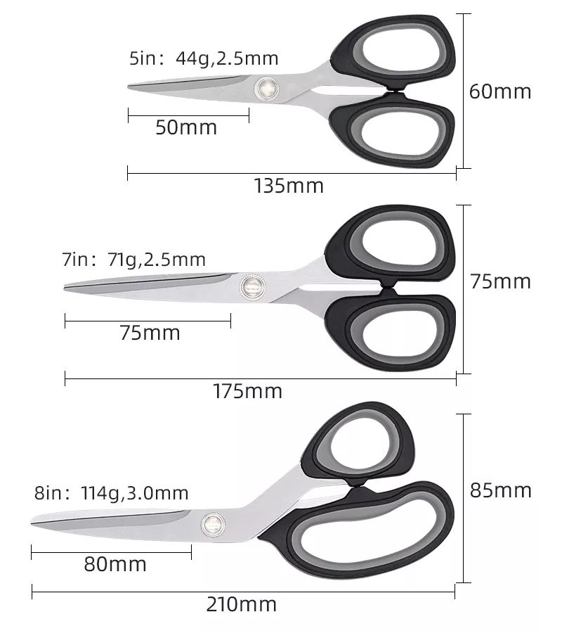 3 Pack Kitchen Scissors Set