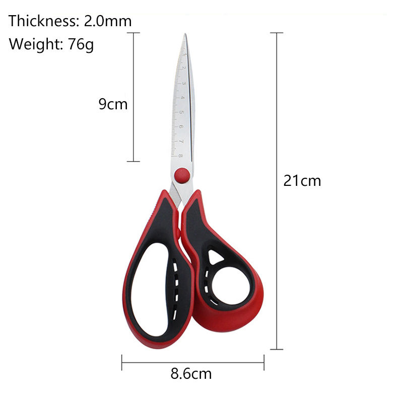 8 Inch Scissors With Ruler