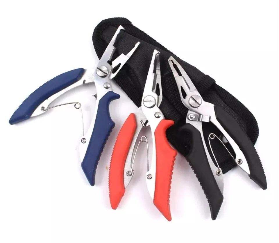 Fishing Pliers Scissors With Hook Remover (6)