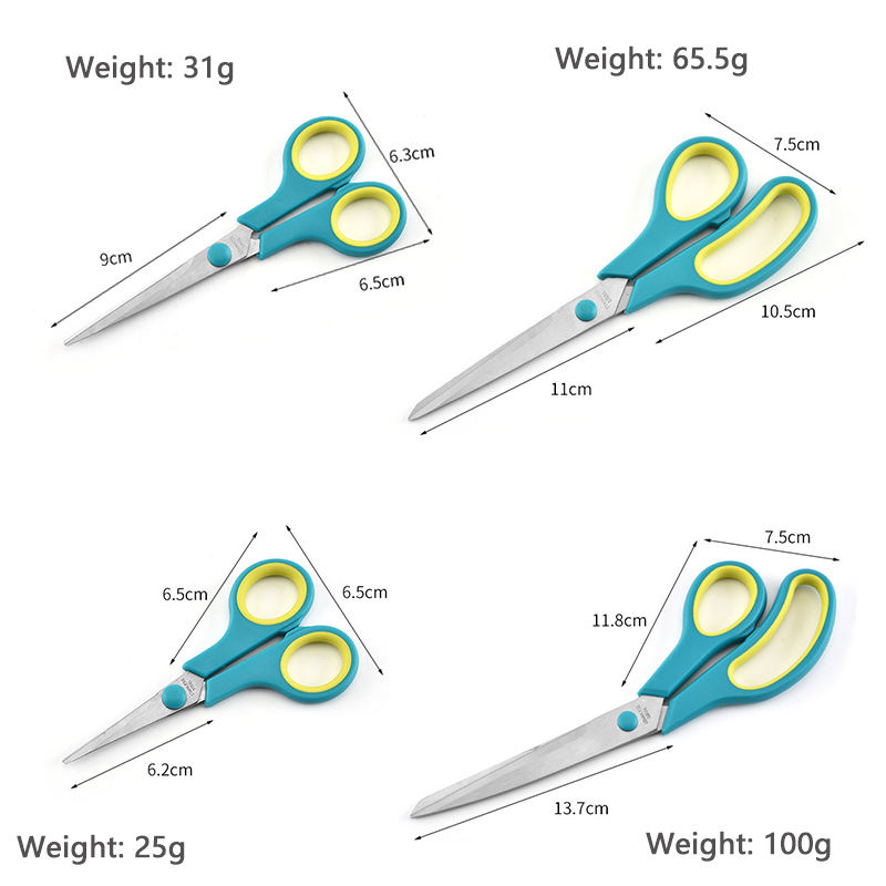 4 Piece Scissors Set With Soft Grip